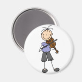 Stok figuur viool magneet (Voorkant / Achterkant)