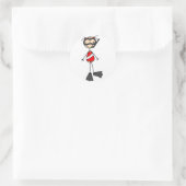 Stok figuur zwemmen Sticker (Tas)