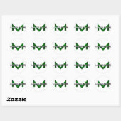 Stok haar? ronde sticker (Vel)