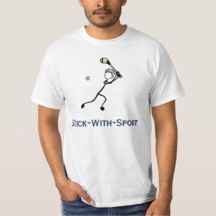 Stok met Sport die de Marine & het Blauw van T-shirt