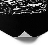 Stokbalkweeruitrusting Girl Heart Poster (Hoek)