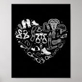Stokbalkweeruitrusting Girl Heart Poster (Voorkant)