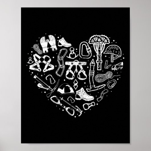 Stokbalkweeruitrusting Girl Heart Poster (Voorkant)