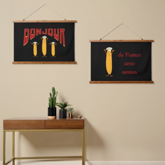 stokbrood hangend wandkleed (Asymmetrisch)