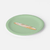 stokbrood papieren bordje (Gekanteld)