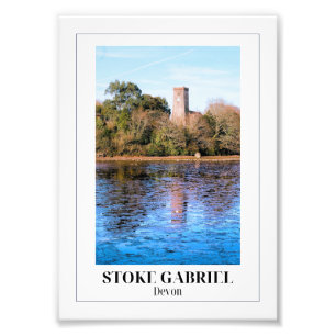 Stoke Gabriel, Devon Foto Afdruk