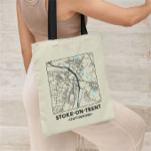 Stoke-on-Trent City Map Tote Bag