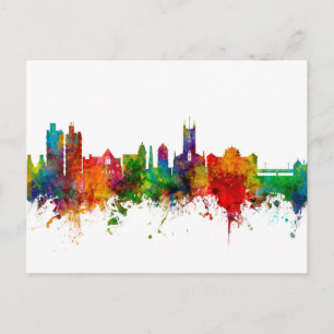 Stoke-on-Trent England Skyline Briefkaart