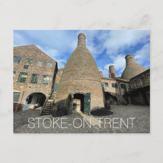 Stoke-on-Trent Holiday Postcard Feestdagenkaart