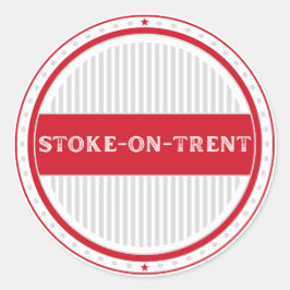 Stoke-on-Trent Stadsembleem Engelse identiteit Ronde Sticker