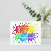 Stoke-on-Trent, verfstreepjes Briefkaart (Staand voorkant)