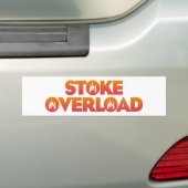 Stoke Overbelasting Vlammen Bumpersticker (Op auto)