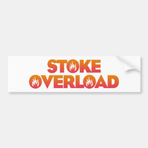 Stoke Overbelasting Vlammen Bumpersticker