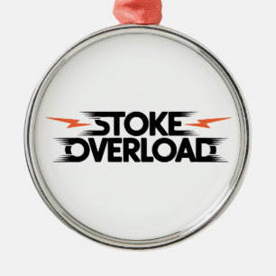 Stoke Overload Bliksem Metalen Ornament