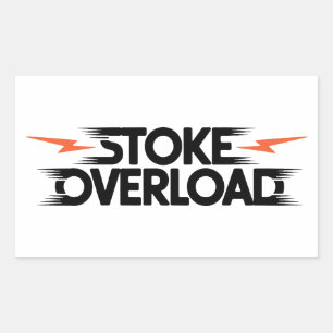 Stoke Overload Bliksem Rechthoekige Sticker