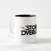 Stoke Overload Bliksem Tweekleurige Koffiemok (Voorkant links)