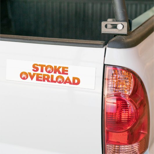 Stoke Overload Flames Bumpersticker (Op Truck)