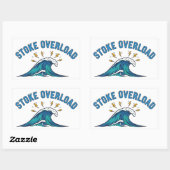 Stoke Overload Golf Rechthoekige Sticker (Vel)