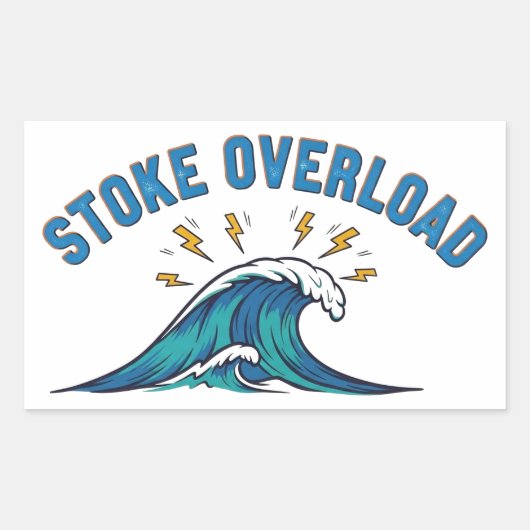 Stoke Overload Golf Rechthoekige Sticker (Voorkant)