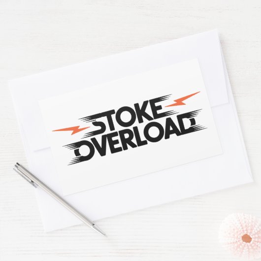 Stoke Overload Lightning Rechthoekige Sticker (Envelop)
