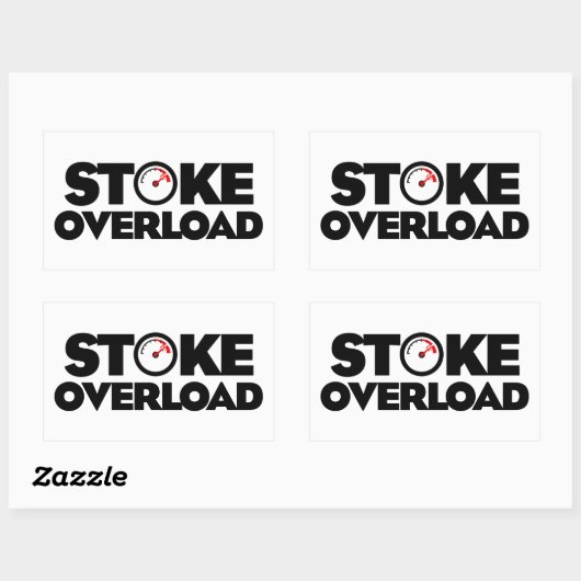 Stoke Overload Meter Rechthoekige Sticker (Vel)