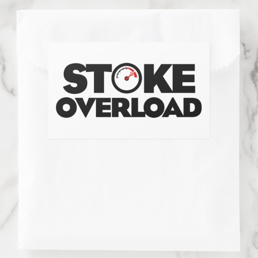 Stoke Overload Meter Rechthoekige Sticker (Tas)