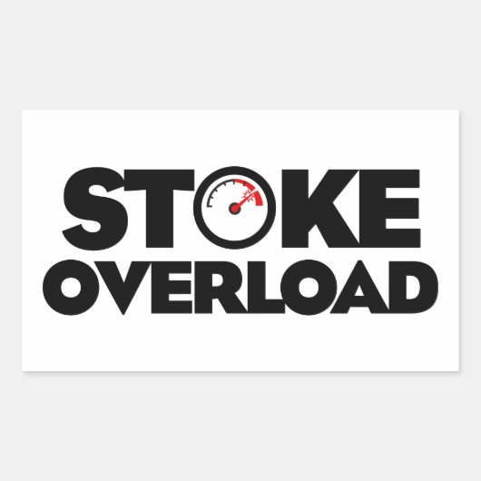 Stoke Overload Meter Rechthoekige Sticker (Voorkant)