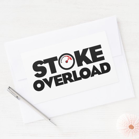 Stoke Overload Meter Rechthoekige Sticker (Envelop)