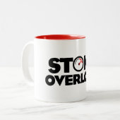 Stoke Overload Meter Tweekleurige Koffiemok (Voorkant links)