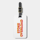 Stoke Overload Vlammen Bagagelabel (Voorkant verticaal)
