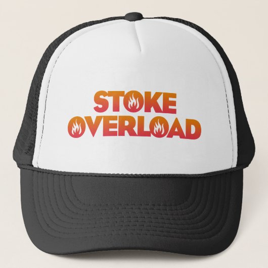 Stoke Overload Vlammen Trucker Pet (Voorkant)