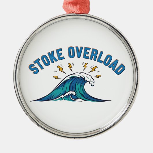 Stoke Overload Wave Metalen Ornament (Voorkant)