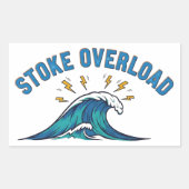 Stoke Overload Wave Rechthoekige Sticker (Voorkant)