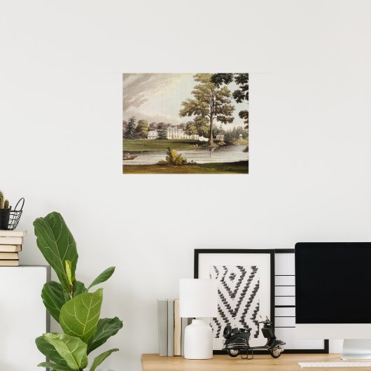 Stoke Place, van Ackermann's "Bewaarder van Kunste Poster (Thuiskantoor)