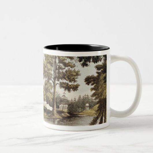 Stoke Place, van Ackermann's "Bewaarder van Kunste Tweekleurige Koffiemok (Rechts)