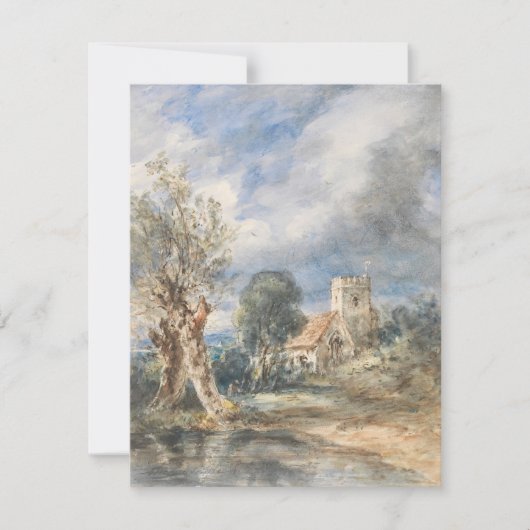 Stoke Poges Kerk (1834) John Constable (Voorkant)