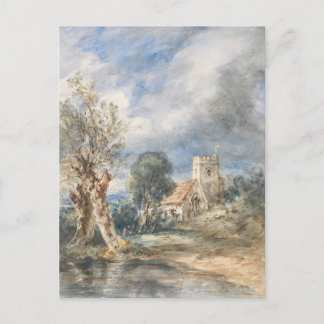 Stoke Poges Kerk (1834) John Constable Briefkaart