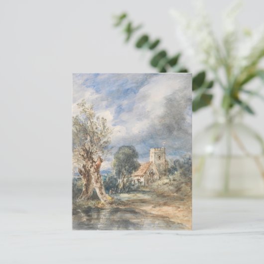 Stoke Poges Kerk (1834) John Constable Briefkaart (Staand voorkant)