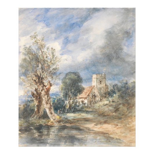 Stoke Poges Kerk (1834) John Constable Foto Afdruk (Voorkant)
