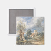Stoke Poges Kerk (1834) John Constable Magneet (Voorkant / Achterkant)