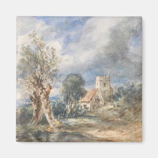 Stoke Poges Kerk (1834) John Constable Magneet (Voorkant)