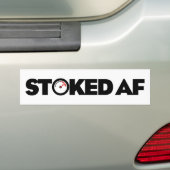 Stoked AF Bumpersticker (Op auto)