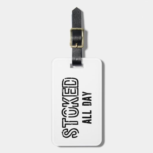 Stoked Bagagelabel (Voorkant verticaal)