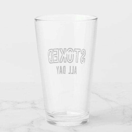Stoked Glas (Achterkant)