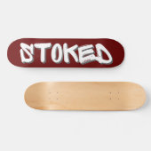 STOKED inspirerend motivatie cadeauidee Persoonlijk Skateboard (Horizontaal)