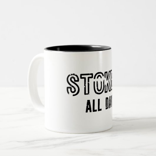 Stoked Tweekleurige Koffiemok (Voorkant links)