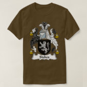 Stokes Coat of Arms Family Crest  T-shirt (Design voorkant)