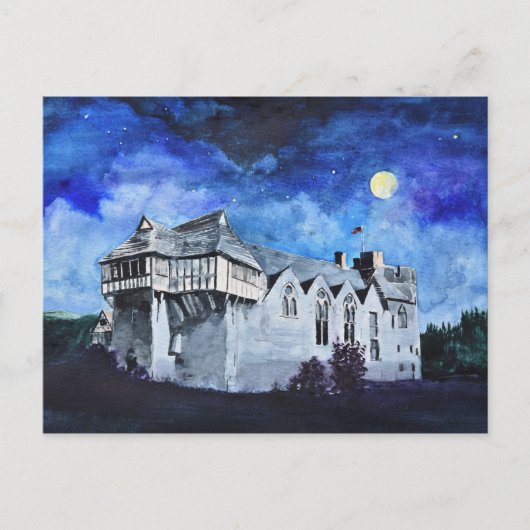 'Stokesay Castle by Moonlight' Briefkaart (Voorkant)