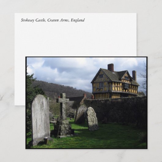 Stokesay Castle Manor House Shropshire Engeland Briefkaart (Voorkant / Achterkant)