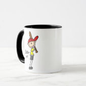Stokfiguur Batter Up Mok (Voorkant links)